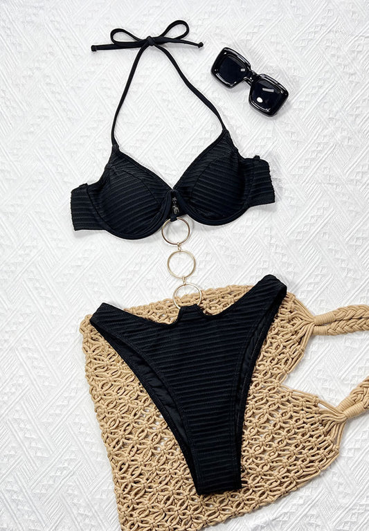 Klassic Kink Black One-Piece with Golden Kinks