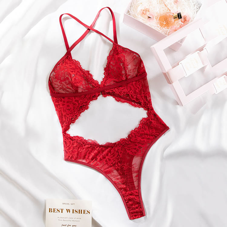 Deep Connections Lace Teddy