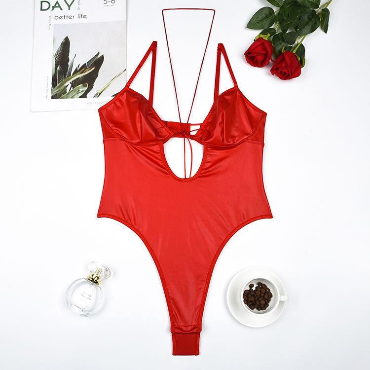 Got Me In Liquid Vinyl Teddy Set