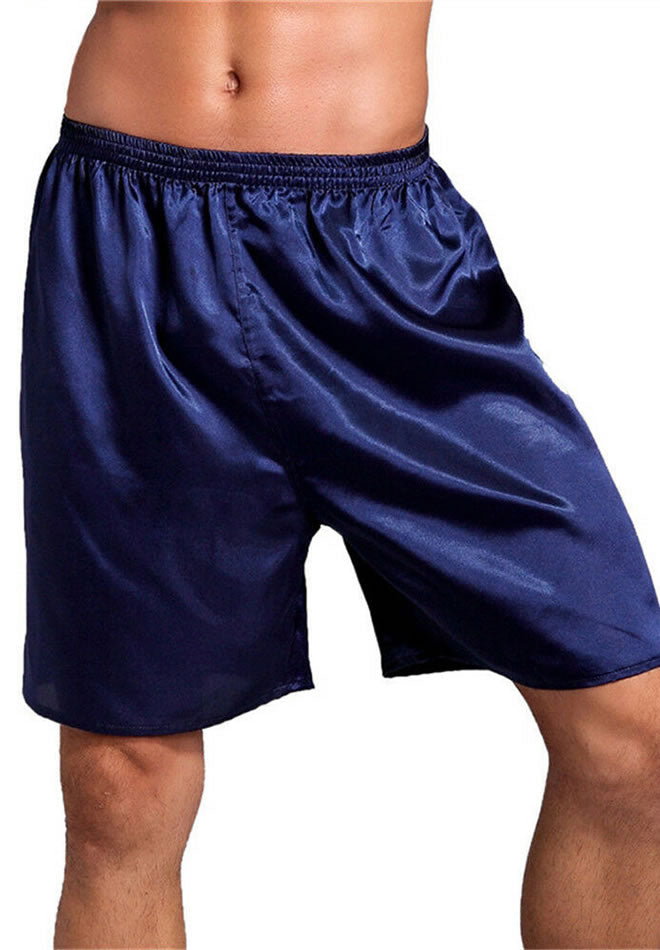 Men's Silk Satin Boxers Shorts
