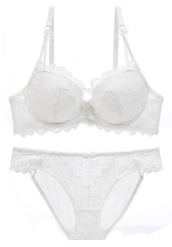 Sexy Floral Lace Underwire Push Up Bra Set II