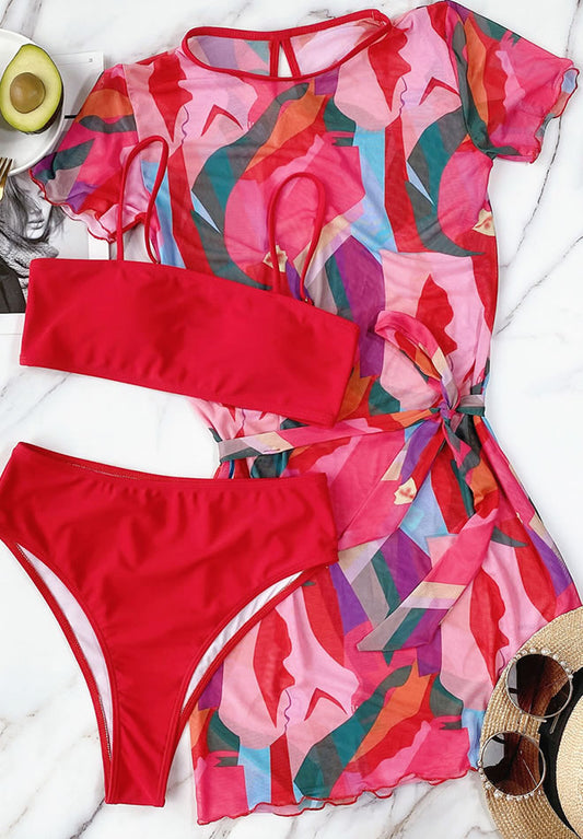 Kaleido Kandy 3-Pack Colorblock Kini & Koverup