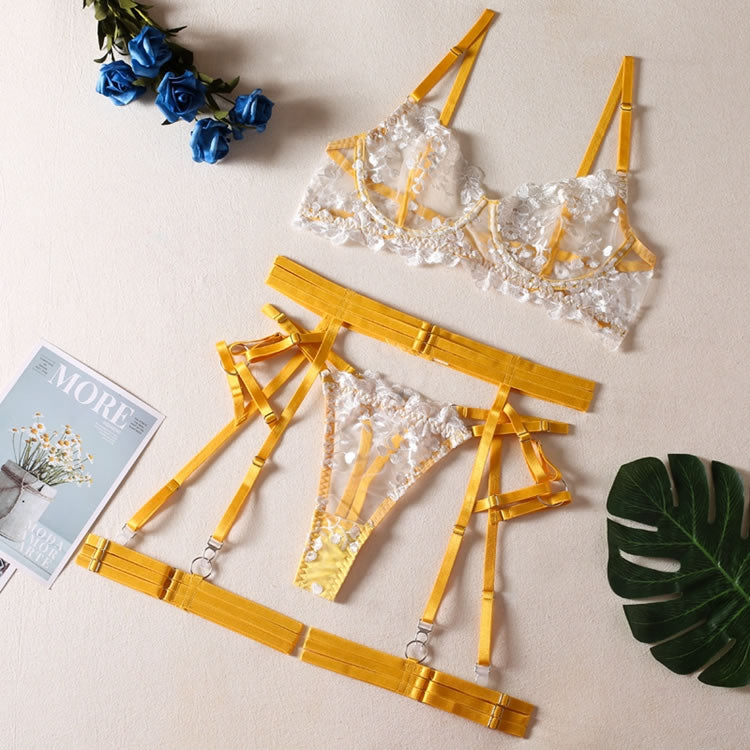 Appliques Abloom Bra Set