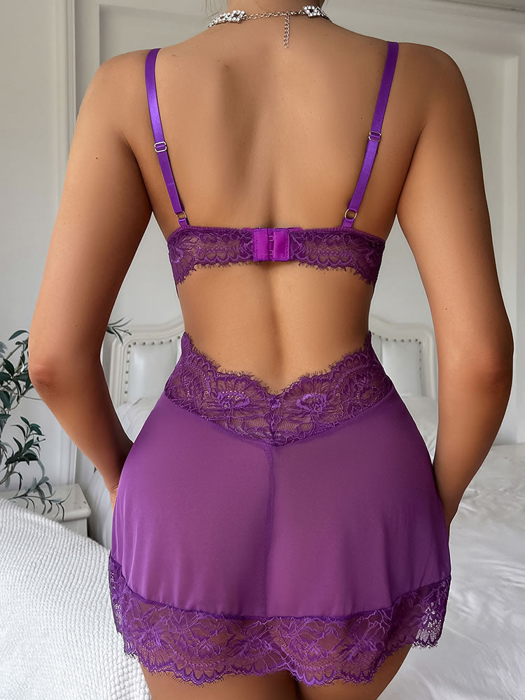 Enticing Lace Babydoll Set