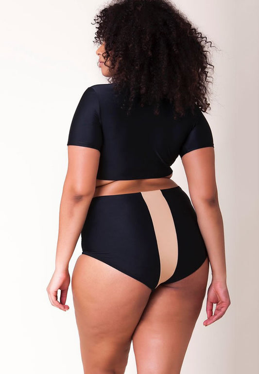Kontrast Kouture Sleeve Crop Bikini
