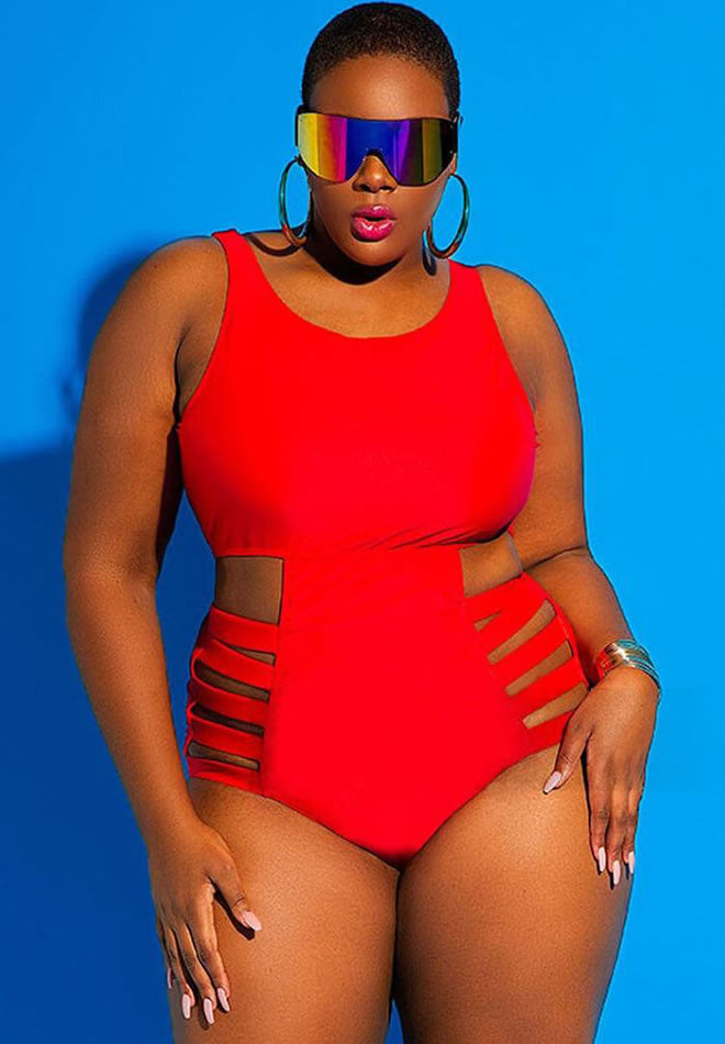 Kinked Out Cut-Out One-Piece