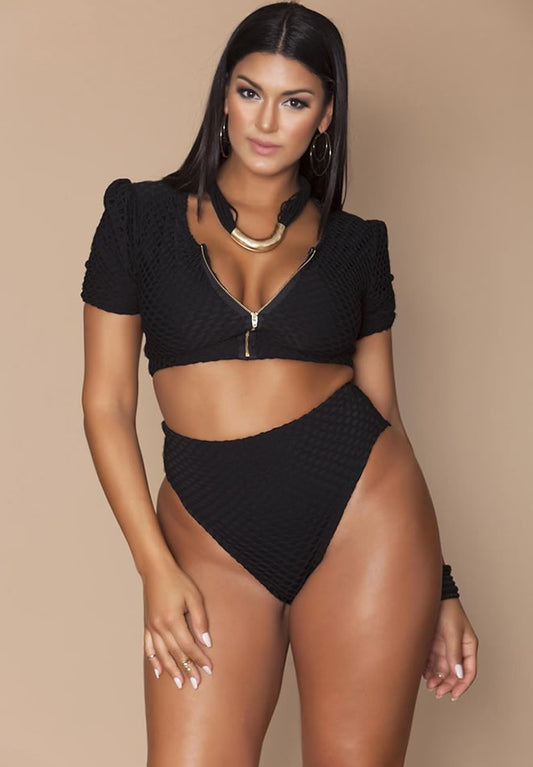 Klear Intentions Mesh Sleeve Bikini