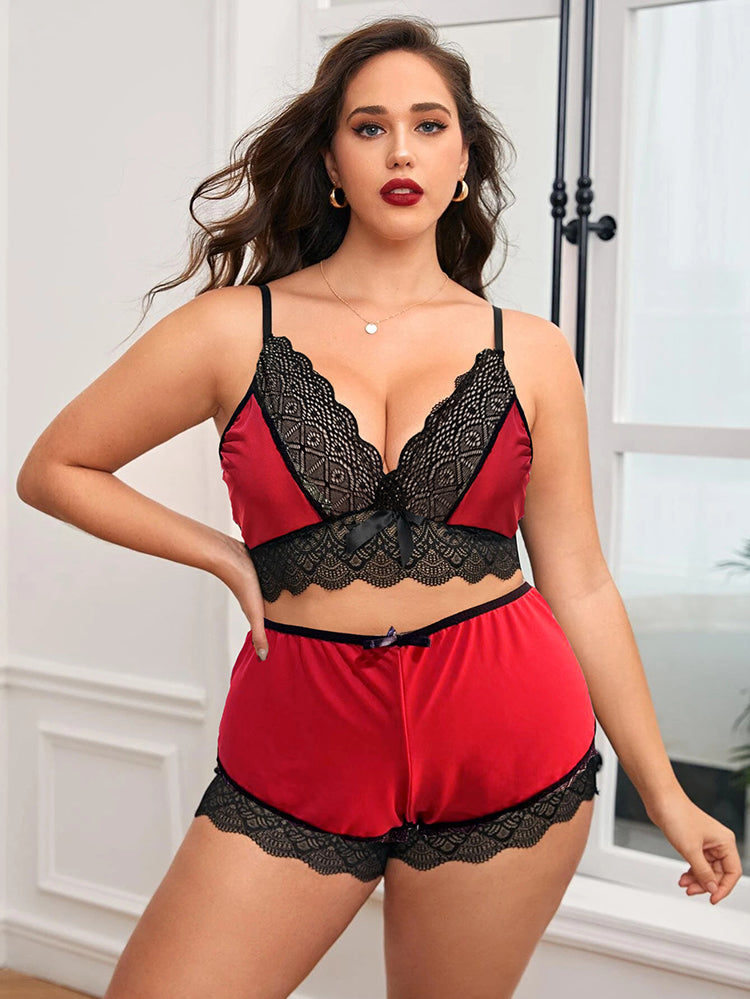 Plus Size Love To Flirt Bra Set