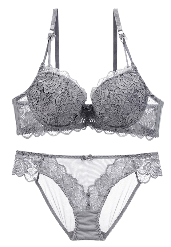 Sexy Floral Lace Underwire Push Up Bra Set II