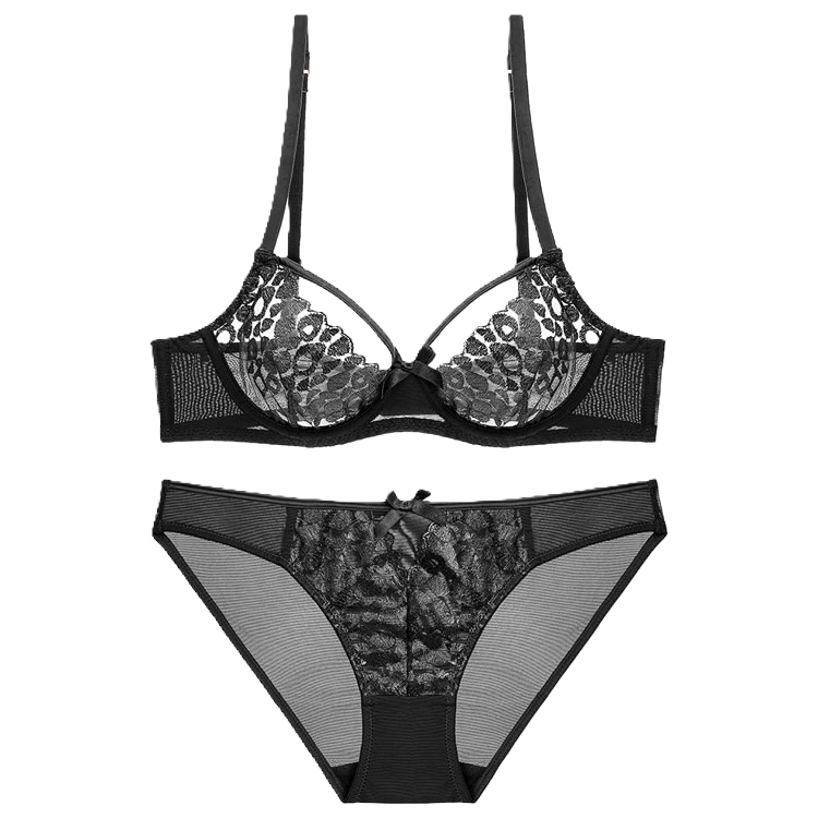 Strappy Leopard Bralette Set